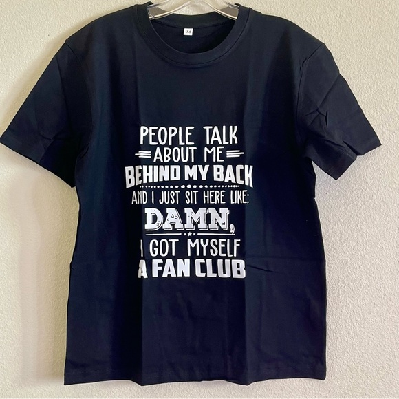 Funny sarcastic black and white graphics shirt sleeve t-shirt - Picture 3 of 5